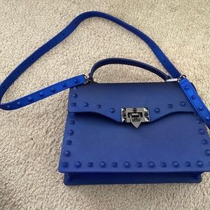 Cute, stylish blue shoulder bag